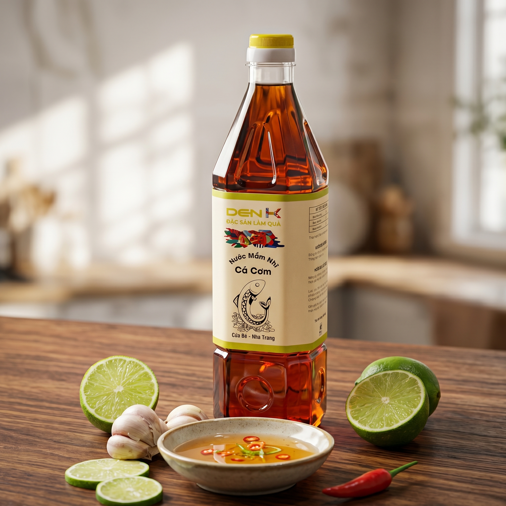 Nước Mắm Nhĩ Cá Cơm – Chai 1000ml (Đạm 20 gN/L)